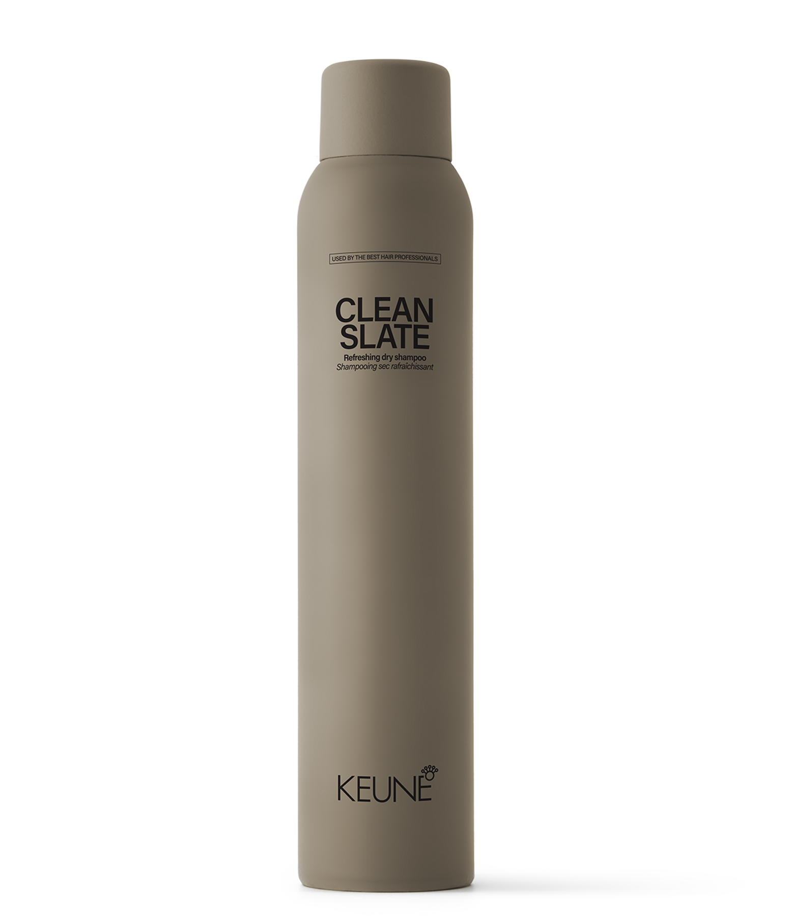 Keune Clean Slate : Shampoing sec pour cheveux gras, absorbe le sébum et les impuretés, nettoyage à sec, cheveux plus propres et volumineux.