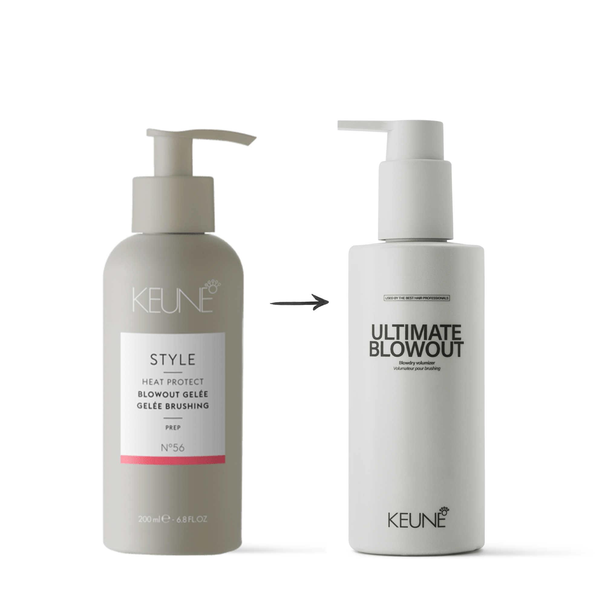 Keune Ultimate Blowout Blow-dry Volumizer : soin cheveux avec Bond Fuser Technology pour un volume imposant et une coiffure facile.