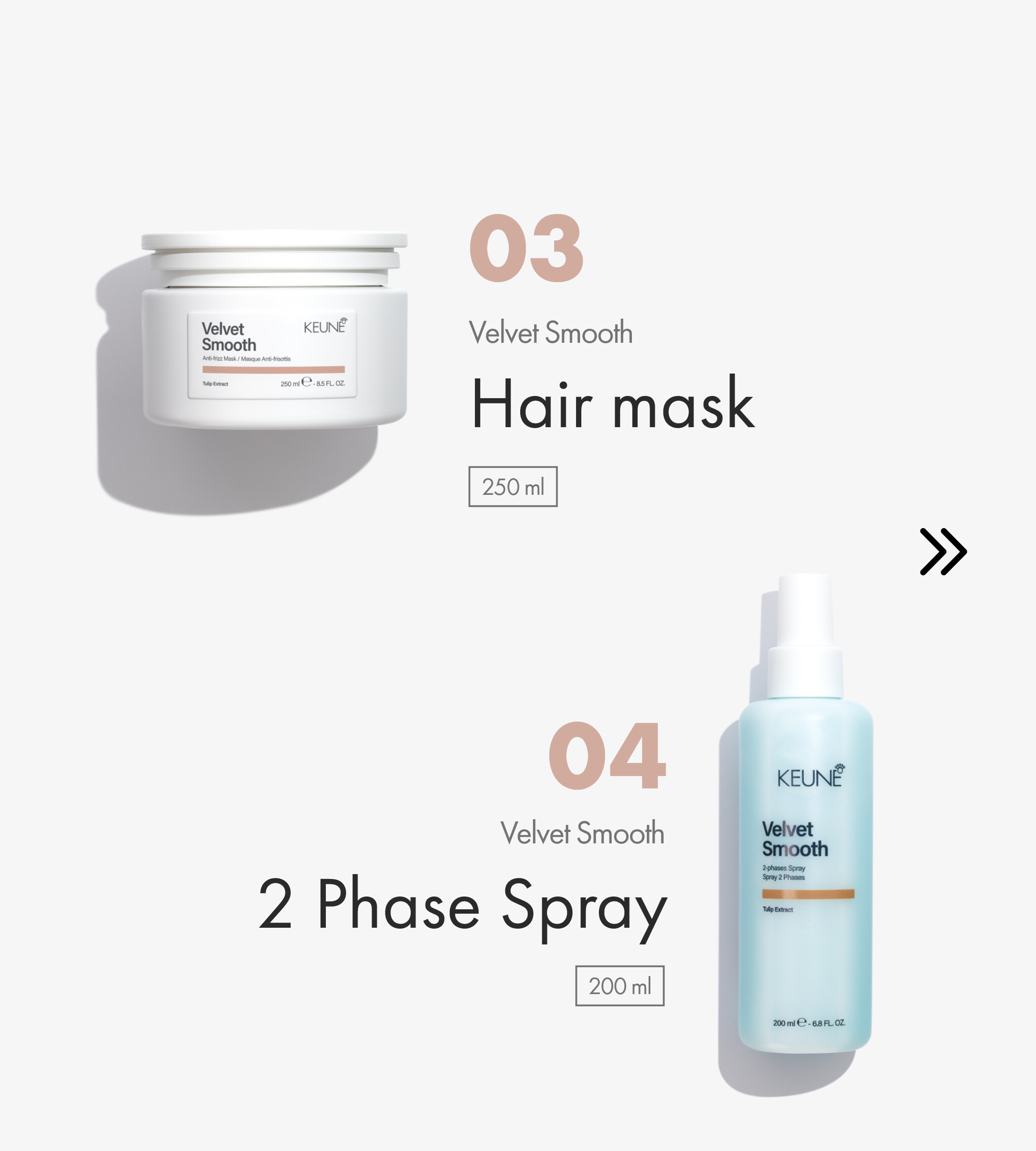 Keune Frizz-Free Pro Set für glattes, seidig weiches Haar. 